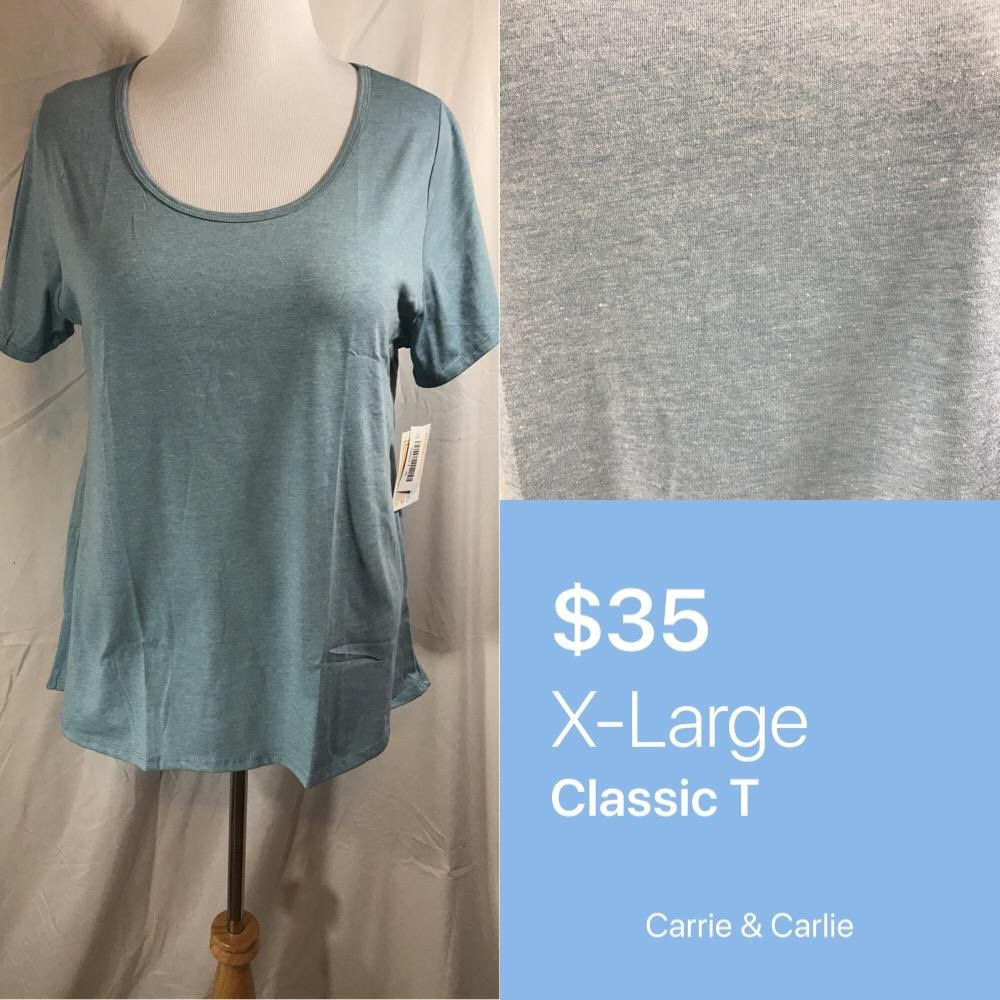 NWT LuLaRoe Light Blue Classic T